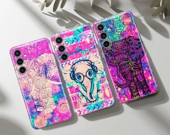 Elephant Phone case Spiritual Cover fit for Samsung S26 S25 S24 S23 S22 Plus Ultra FE S10 Galaxy Note 20 A16 A17 A57 A56 A16 A25 A24 A05