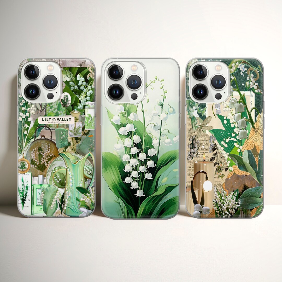 iPhone - Lily White Lily Phone Case Flower Phonecase Leopard Print