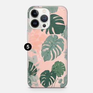 Plant Phone case Monstera Tropical Cover fit for iPhone 18 17 16 15 14 13 Pro Max Xr Xs, Google Pixel 10 Pro XL 9 8 7 6, Samsung S26 S25 FE 5