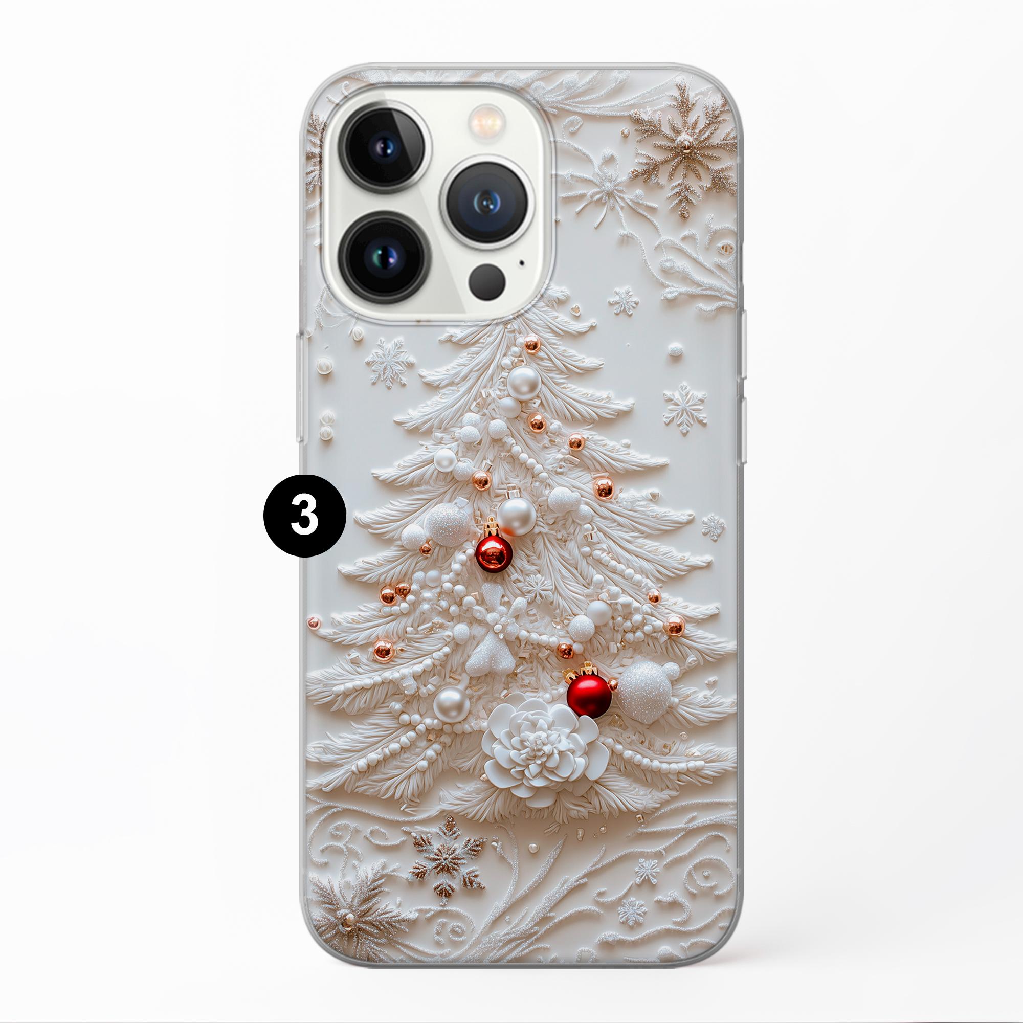 Christmas Tree Phone Case 3D Effect Xmas Cover Fit for iPhone 17 16 15 ...