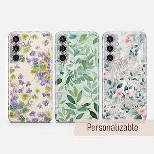 Floral Phone case Vintage Botanical cover fit for Samsung S25 S24 S23 S22 S21 Plus Ultra FE S10 Galaxy Note 20 A15 A16 A55 A56 A14 A25 A05