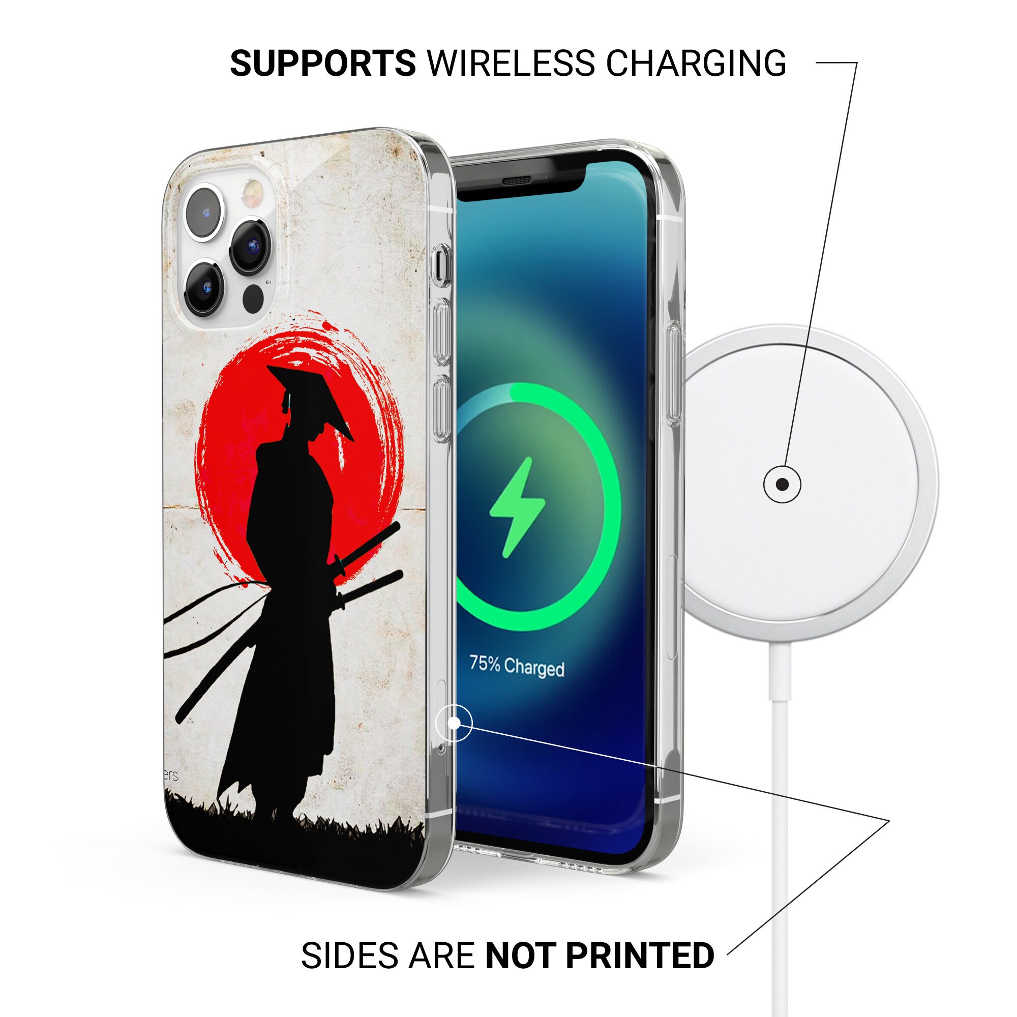 Samurai Phone Case, Japanese Art Cover Fit for Samsung S25
