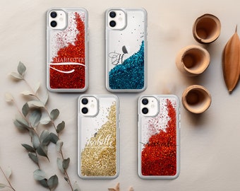 Personalized Phone Case with Custom Name | Liquid Glitter Cover | Sparkle and Shine | iPhone 15 case | iPhone 14 case| iPhone 13 case