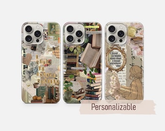 Book Lover Phone Case Romantasy Bookish cover fit for iPhone 17 16 15 14 13 12 Pro Max Xr Xs, Google Pixel 10 Pro XL 9 8 7 6, Samsung S25