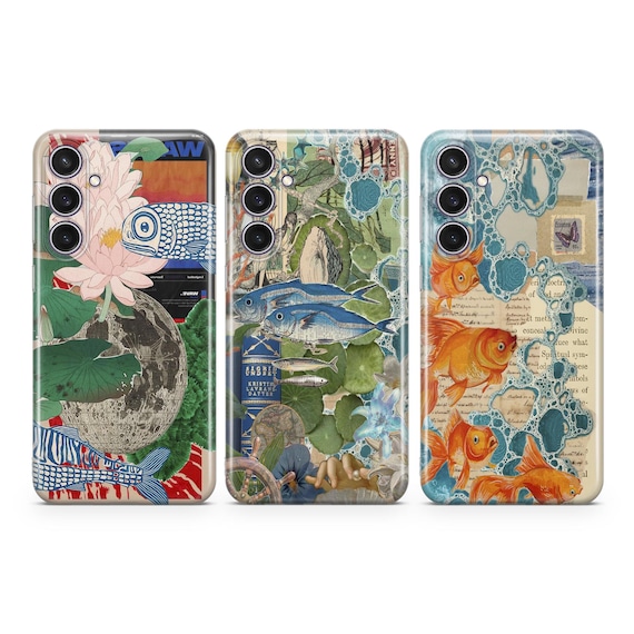 Koi Fish Phone Case Sardine Japanese Art cover fit for Samsung S26 S25 S24 S23 S22 Plus Ultra FE S10 Galaxy Note 20 A16 A17 A57 A56 A16 A25