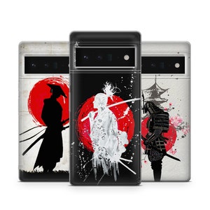 Samurai Phone Case, Japan art Cover fit for Google Pixel 10 Pro XL 9 8 7 6 Pro 6A 3XL 5 4, iPhone 17 16, Samsung A15 S24 Ultra, S23 FE