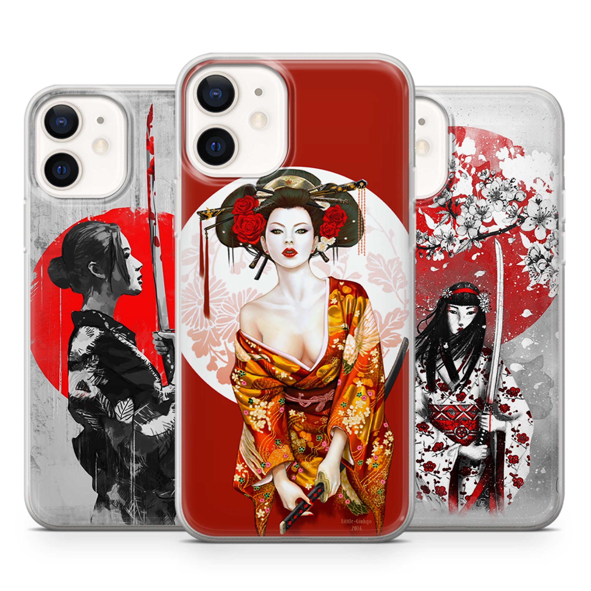Geisha Phone Case Japanese Cover fit for iPhone 14 Pro - België