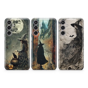Heks telefoon case Gothic Celestial cover fit voor Samsung S25 S24 S23 S22 S21 Plus Ultra FE S10 Galaxy Note 20 A15 A16 A55 A56 A14 A25