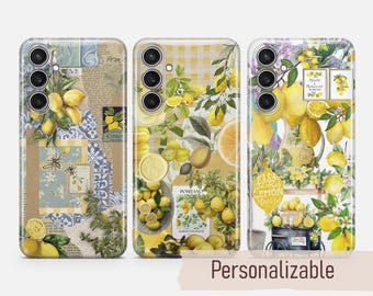 Summer Scrapbook Phone case Lemon cover fit for Samsung S26 S25 S24 S23 S22 Plus Ultra FE S10 Galaxy Note 20 A16 A17 A57 A56 A16 A25 A05