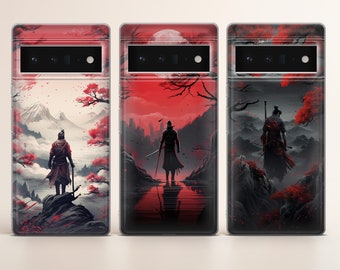 Samurai Phone Case Anime Art cover  fit for Google Pixel 10 Pro XL 9 8 7 6 Pro 6A 3XL 5 4, iPhone 17 16, Samsung A15 S24 Ultra, S23 FE