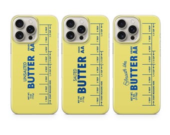 Butter Phone Case Baking Cute Funny cover fit for iPhone 18 17 16 15 14 13 Pro Max Xr Xs, Google Pixel 10 Pro XL 9 8 7 6, Samsung S26 S25