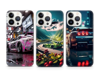 Drift Car Phone Case JDM Japanese cover fit for iPhone 17 16 15 14 13 12 Pro Max Xr Xs, Google Pixel 10 Pro XL 9 8 7 6, Samsung S26 S25 FE