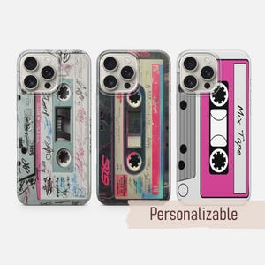 Cassette Tape Phone case Retro 90s cover fit for iPhone 16 15 14 13 12 11 Pro Max Xr 8 Plus, Samsung S25 S24 S23 FE A16 A15 A55, Pixel 9 8