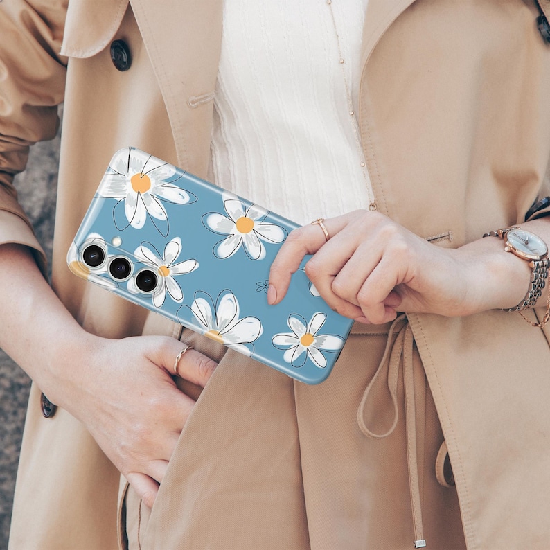 Cell Phone Case Spring Daisy Phone Case Spring Pastel Cover Fit for Samsung S26 S25 S24 S23 ...