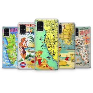 Pin Up phone case Florida cover fit for Samsung S25 S24 S23 S22 S21 Plus Ultra FE S10 Galaxy Note 20 A15 A16 A55 A56 A14 A25 A24 A05 A32