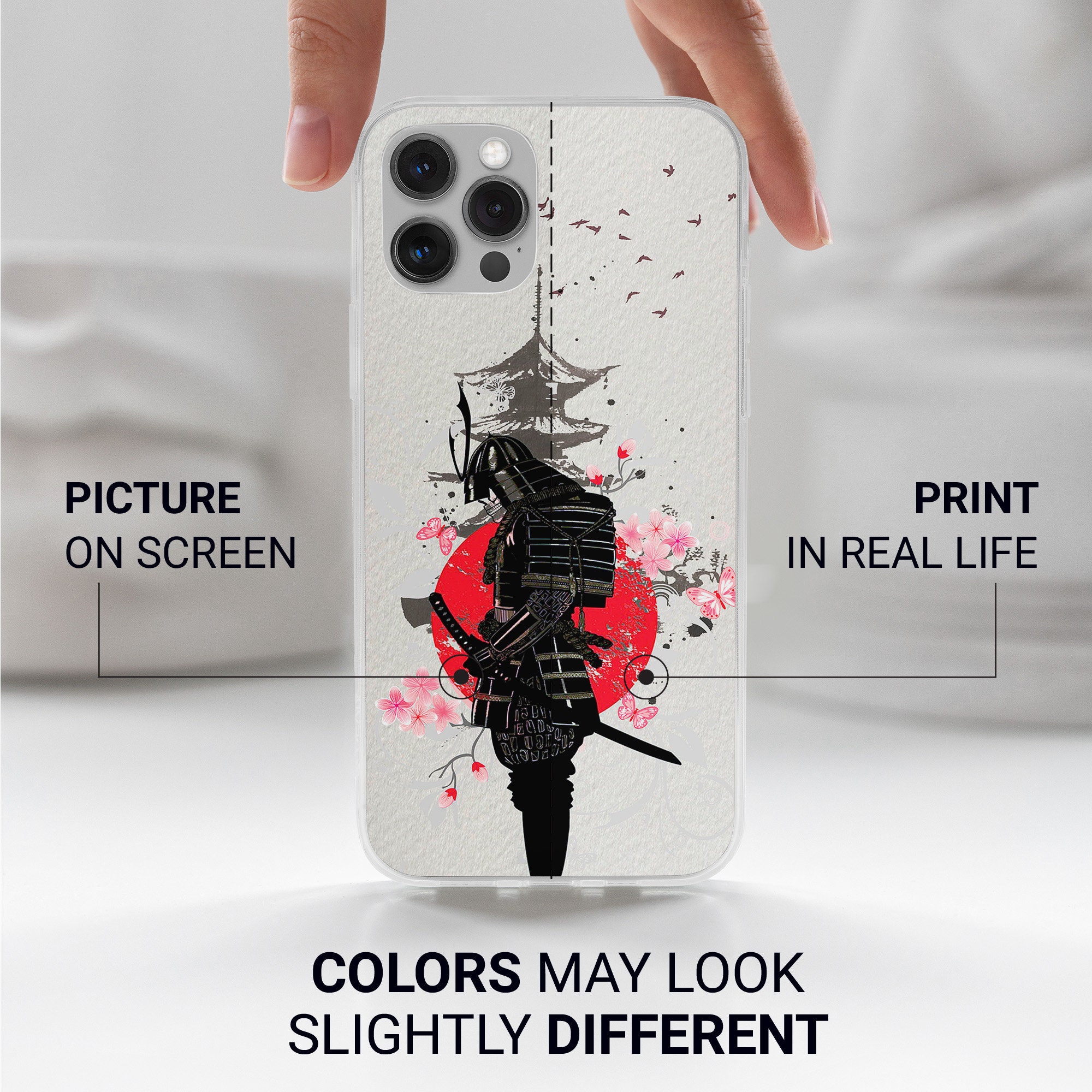 Samurai Phone Case Japan Art Cover Fit for iPhone 18 17 16 15 14
