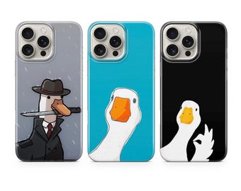 Goose Phone Case Meme Funny cover fit for iPhone 18 17 16 15 14 13 Pro Max Xr Xs, Google Pixel 10 Pro XL 9 8 7 6, Samsung S26 S25