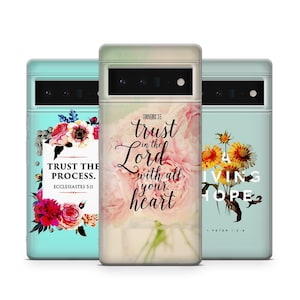 Bible Verse Phone Case, Jesus Cover fit for Google Pixel 9 Pro XL 8 7 6 Pro 6A 3XL 5 4A 2, iPhone 16 15, Samsung A15 S24 Ultra, S23 FE