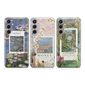 Claude Monet Phone Case Art Collage cover fit for Samsung S25 S24 S23 S22 S21 Plus Ultra FE S10 Galaxy Note 20 A15 A16 A55 A56 A14 A25 A24