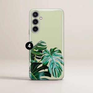 Plant Phone case Monstera Tropical Cover fit for Samsung S26 S25 S24 S23 S22 Plus Ultra FE S10 Galaxy Note 20 A16 A17 A57 A56 A16 A25 A24 4