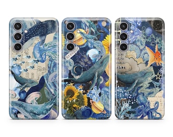 Shark Whale Phone Case Ocean Life Cover fit for Samsung S26 S25 S24 S23 S22 Plus Ultra FE S10 Galaxy Note 20 A16 A17 A57 A56 A16 A25 A16