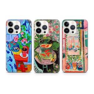 Henri Matisse Coque de portable Gold Fish Cover pour iPhone 16 15 14 13 12 11 Pro Max Xr 8 Plus, Samsung S25 S24 S23 FE A16 A15 A55, Pixel