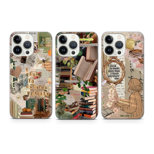 Book Lover Phone Case Romantasy Bookish cover fit for iPhone 15 Pro Max, 14, 13, 12, 11, XR, XS, 8+, Samsung S24, S23, S22 Fe, A14 A53 A32