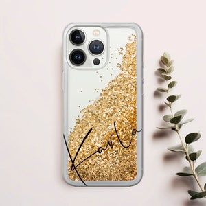iPhone 15 Pro Max case Personalized cover fit for iPhone 15 14 13 12 11 Pro max Xs Xr 8 7 6 SE plus, Liquid Glitter case, Custom name cover