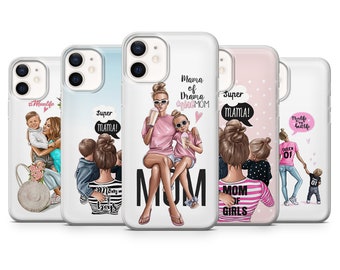Girl Mom Phone case Boy Mom cover fit for iPhone 17 16 15 14 13 12 Pro Max Xr Xs, Google Pixel 10 Pro XL 9 8 7 6, Samsung S26 S25 FE