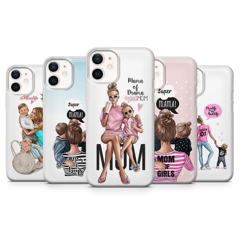 Girl Mom Phone Case Boy Mom Cover Fit for Iphone 13 14 12 - Etsy