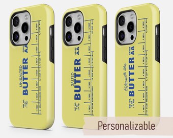 Salted Butter Phone Case Cute Funny Tough cover fit for iPhone 16 15 14 13 12 11 Pro Max Xr 8 Plus, Samsung S25 S24 S23 FE A16 A55, Pixel 9