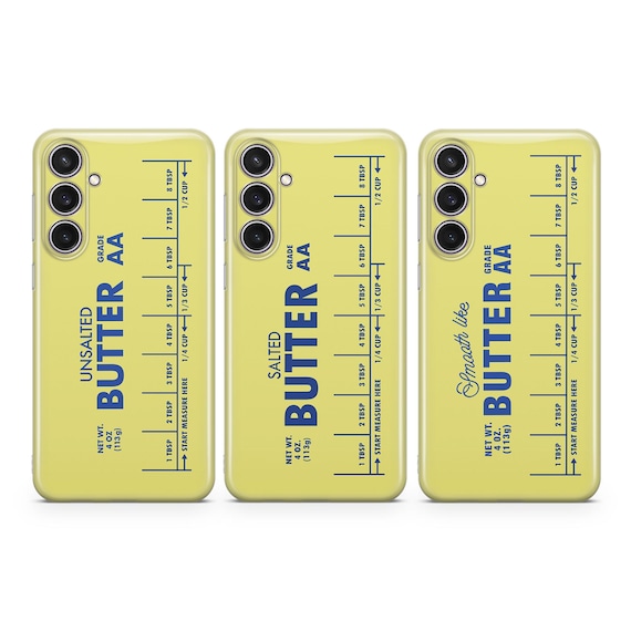 Butter Phone Case Baking Cute Funny cover fit for Samsung S26 S25 S24 S23 S22 Plus Ultra FE S10 Galaxy Note 20 A16 A17 A57 A56 A16 A25 A05