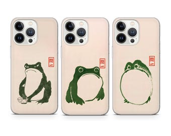 Funda de teléfono personalizada de rana gruñona, compatible con iPhone 17, 16, 15, 14, 13, 12 Pro Max, Xr, Xs, Google Pixel 10 Pro XL, 9, 8, 7, 6, Samsung S26, S25 FE