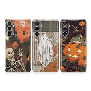 Custodia per telefono di Halloween Spooky Ghost cover adatta per Samsung S25 S24 S23 S22 S21 Plus Ultra FE S10 Galaxy Note 20 A15 A16 A55 A56 A14 A25