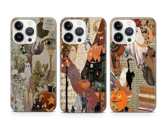 Spooky phone case Halloween Pumpkin cover fit for iPhone 17 16 15 14 13 12 Pro Max Xr Xs, Google Pixel 10 Pro XL 9 8 7 6, Samsung S26 S25 FE