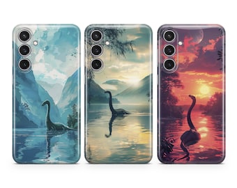 Nessie Telefoon Case Loch Ness Monster cover fit voor Samsung S26 S25 S24 S23 S22 Plus Ultra FE S10 Galaxy Note 20 A16 A17 A57 A56 A25 A24 A05