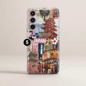 Japanese Phone Case Lucky Cat Tokyo cover fit for Samsung S26 S25 S24 S23 S22 Plus Ultra FE S10 Galaxy Note 20 A16 A17 A57 A56 A16 A25 5