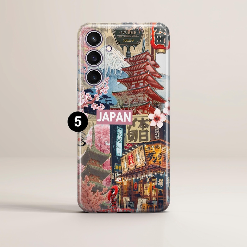 Japanese Phone Case Lucky Cat Tokyo cover fit for Samsung S26 S25 S24 S23 S22 Plus Ultra FE S10 Galaxy Note 20 A16 A17 A57 A56 A16 A25 5