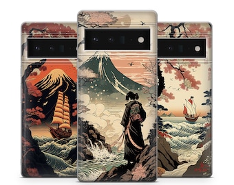 Étui pour téléphone japonais, esthétique compatible avec Google Pixel 10 Pro XL 9 8 7 6 Pro 6A 3XL 5 4, iPhone 17 16, Samsung A15 S24 Ultra, S23 FE