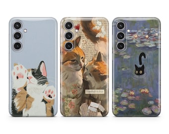Cat Phone Case Cute Kittens Catlovers Cover Fit for Samsung S25