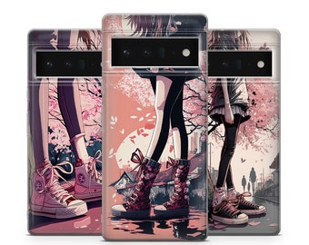 Anime phone case, Cute Aesthetic cover fit for Google Pixel 10 Pro XL 9 8 7 6 Pro 6A 3XL 5 4, iPhone 17 16, Samsung A15 S24 Ultra, S23 FE