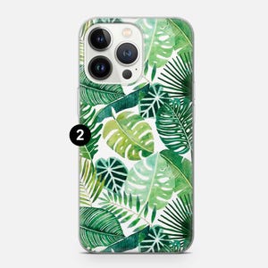 Plant Phone case Monstera Tropical Cover fit for iPhone 18 17 16 15 14 13 Pro Max Xr Xs, Google Pixel 10 Pro XL 9 8 7 6, Samsung S26 S25 FE 2