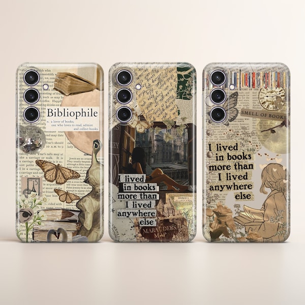 Bookish Phone Case Bibliophile Cover fit for Samsung S24 S23 S22 S21 S20 Plus Ultra FE S10 Galaxy Note 20 A15 A14 A54 A55 A13 A25 A24 A05