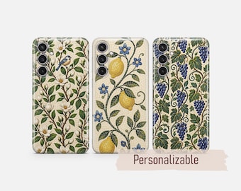 Mosaic Lemon Phone Case Grape Magnolia cover fit for Samsung S26 S25 S24 S23 S22 Plus Ultra FE S10 Galaxy Note 20 A16 A17 A57 A56 A14 A05s