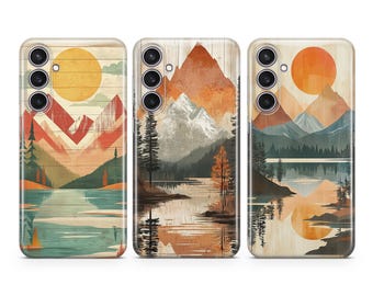 Mountains Phone Case Vintage Painting cover fit for Samsung S26 S25 S24 S23 S22 Plus Ultra FE S10 Galaxy Note 20 A16 A17 A57 A56 A16 A25 A24