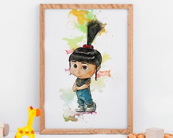 Poster Agnes Minions Etsy