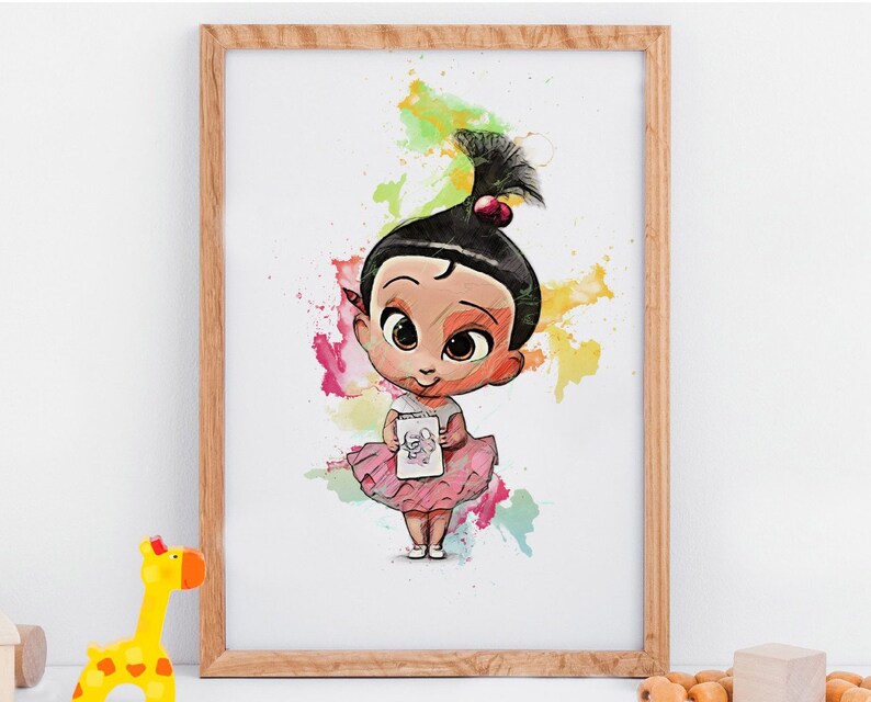 Baby Staci Instant Download Digital Printable Art Print Baby Boss Birthday Party Decor Nursery Poster no.0421