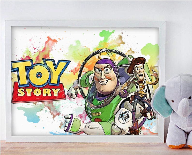 Lightyear x Woody Instant Download Digital Printable Art Print Toy story Birthday Party Decor Nursery Poster no.0254