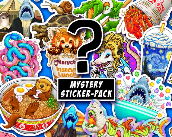 MYSTERY Sticker Pack of 5 Waterproof, Holo, Clear, Glitter, Crystal, Car  Stickers & More, Surprise Sticker Bomb, Critterart, Ryan Mcculloch -   Hong Kong