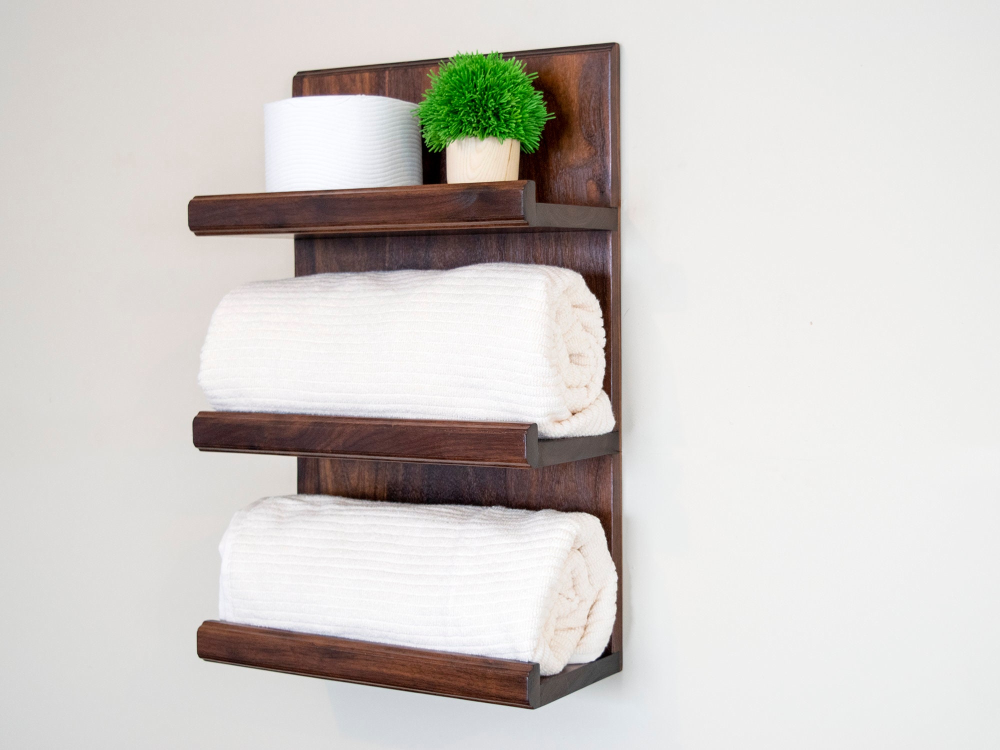 Estante de toalla de baño & Organizador / Estante de toallas / | Etsy